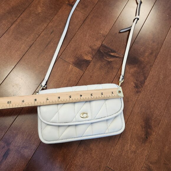 Coach Hayden quilted pillow chalk leather crossbody bag - Picture 13 of 15